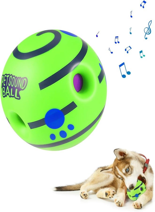 Agirav Tails Interactive Sound Ball for Dogs and Puppies| Fun Squeaky Sounds | Pet-Safe Materials| Suitable for All Dog Breeds | Size - Large Fun Giggle Sounds When Rolled or Shaken, Pets Know Best - Image 2